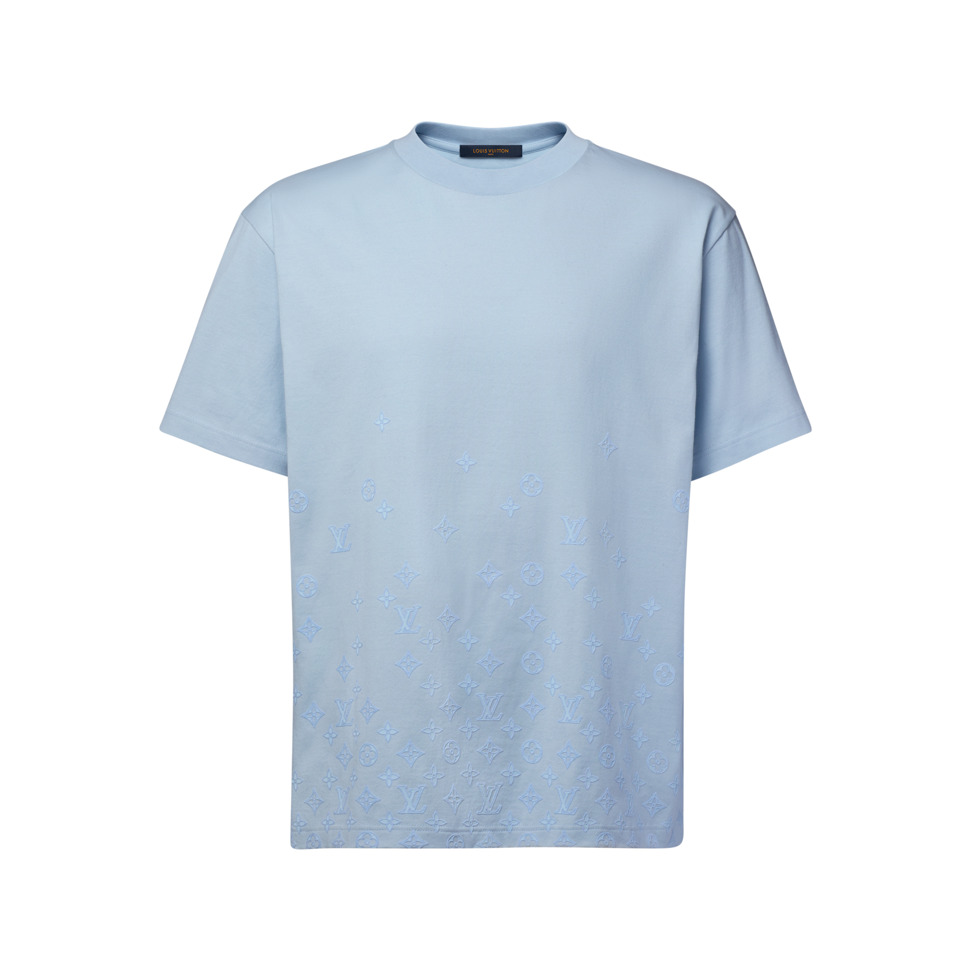 フロックプリント モノグラム グラデーション Tシャツ ｜ルイ